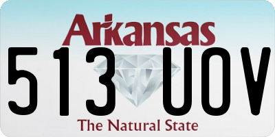 AR license plate 513UOV