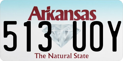 AR license plate 513UOY