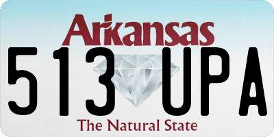 AR license plate 513UPA