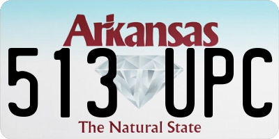 AR license plate 513UPC