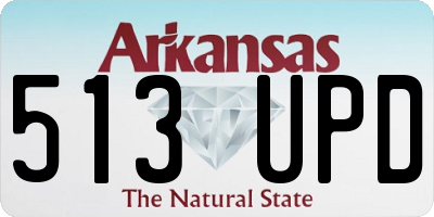 AR license plate 513UPD