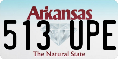 AR license plate 513UPE