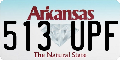 AR license plate 513UPF