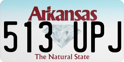 AR license plate 513UPJ