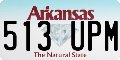 AR license plate 513UPM