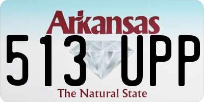 AR license plate 513UPP