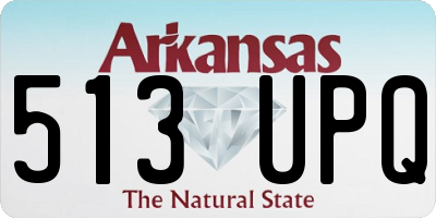 AR license plate 513UPQ