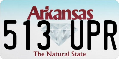 AR license plate 513UPR