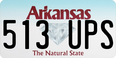 AR license plate 513UPS