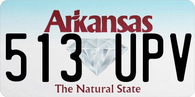 AR license plate 513UPV