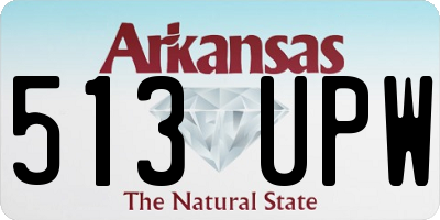 AR license plate 513UPW