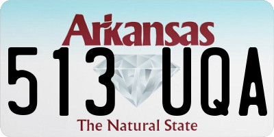 AR license plate 513UQA