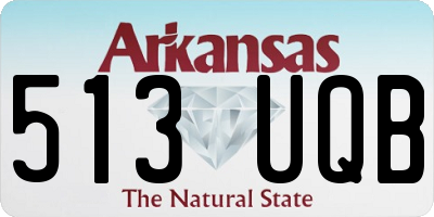 AR license plate 513UQB
