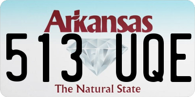 AR license plate 513UQE