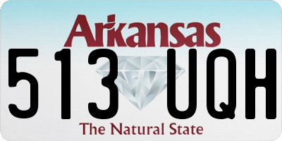 AR license plate 513UQH