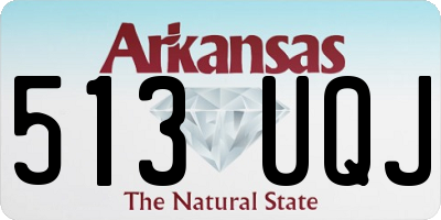 AR license plate 513UQJ