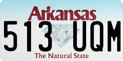 AR license plate 513UQM