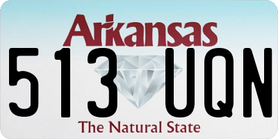 AR license plate 513UQN
