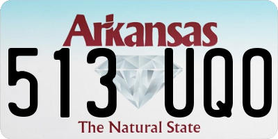 AR license plate 513UQO