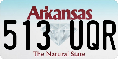 AR license plate 513UQR