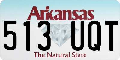 AR license plate 513UQT
