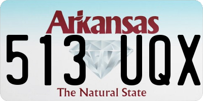 AR license plate 513UQX