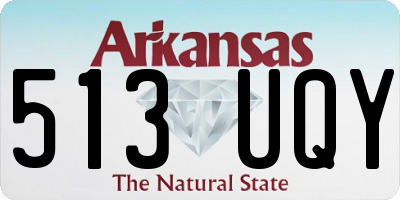 AR license plate 513UQY