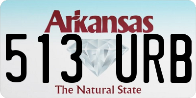 AR license plate 513URB