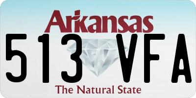 AR license plate 513VFA
