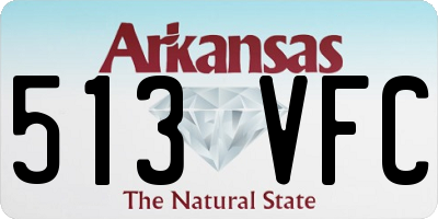 AR license plate 513VFC