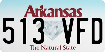 AR license plate 513VFD