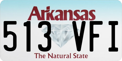 AR license plate 513VFI