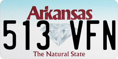 AR license plate 513VFN