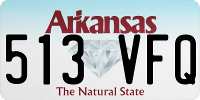 AR license plate 513VFQ