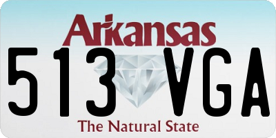 AR license plate 513VGA
