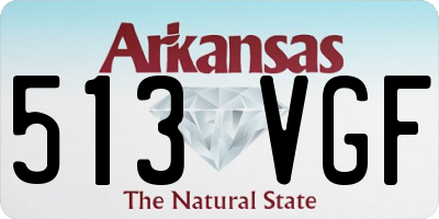 AR license plate 513VGF