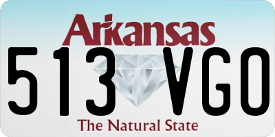 AR license plate 513VGO