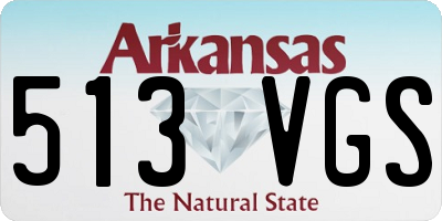 AR license plate 513VGS