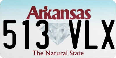 AR license plate 513VLX