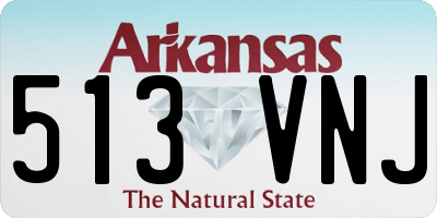 AR license plate 513VNJ