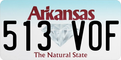 AR license plate 513VOF