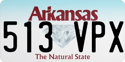 AR license plate 513VPX