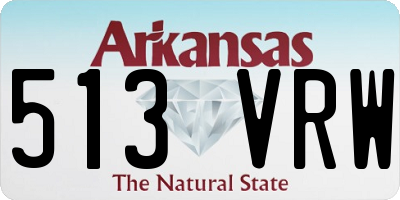 AR license plate 513VRW