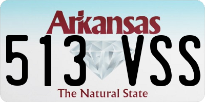 AR license plate 513VSS