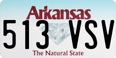 AR license plate 513VSV