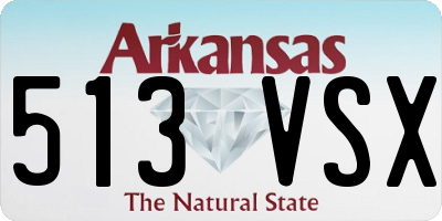 AR license plate 513VSX