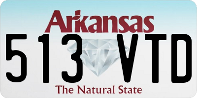 AR license plate 513VTD