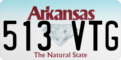 AR license plate 513VTG