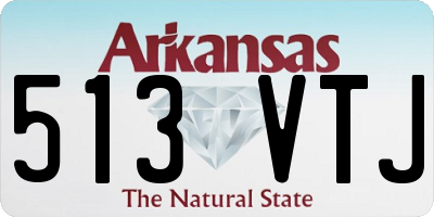 AR license plate 513VTJ