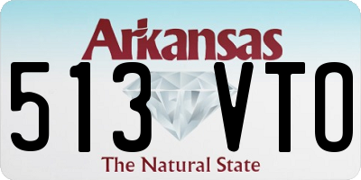 AR license plate 513VTO